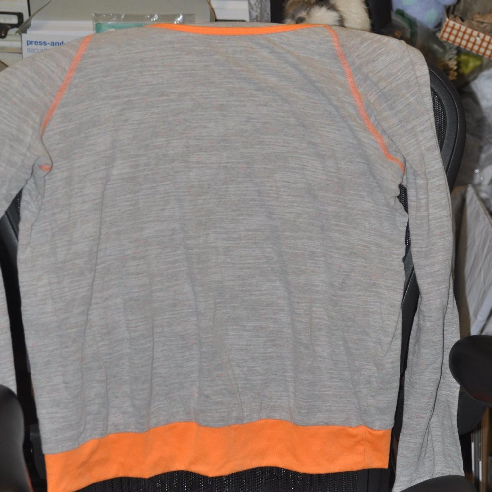 Kut From The Kloth space dye neon orange tunic top